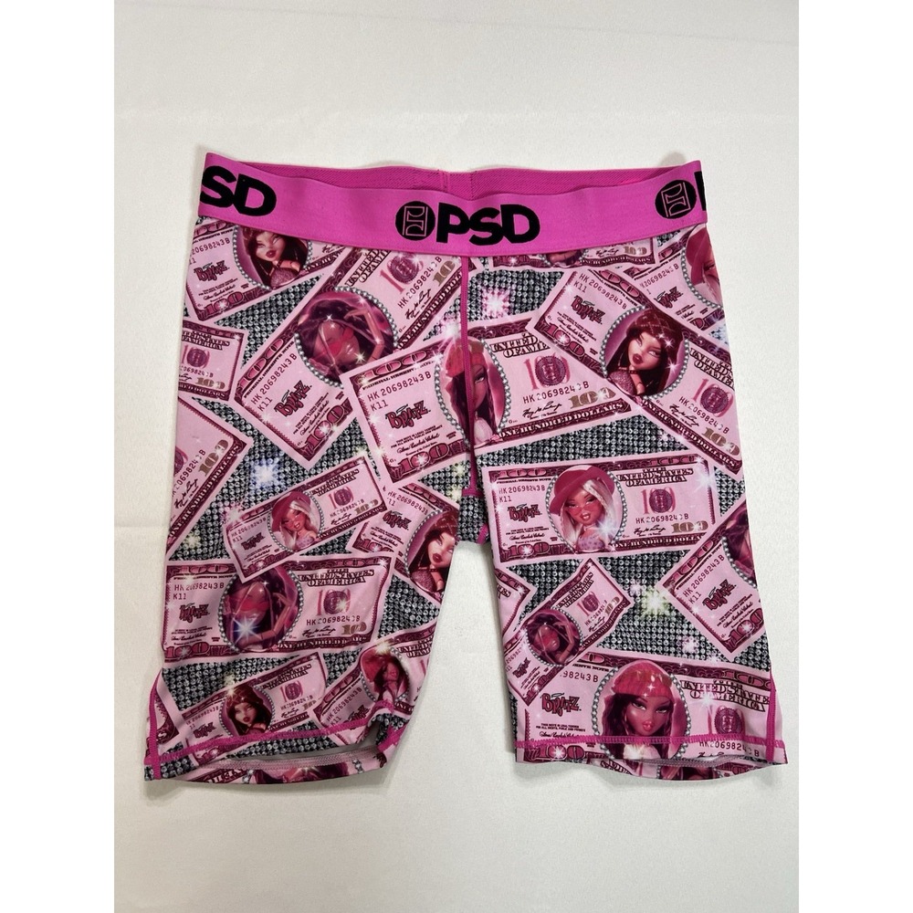 PSD x Bratz Women's Biker Shorts Money Pink  Size Large Mall Athleisure Gym Y2K